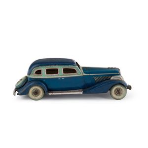 Blue. Length 28 cm (11 inches). 1930's Graham Paige wind-up…