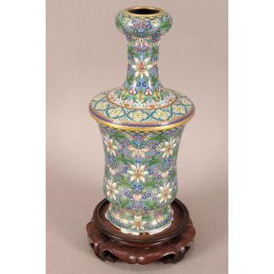 Chinese cloisonne vase, of baluster form, decorated with… - Cloisonne ...