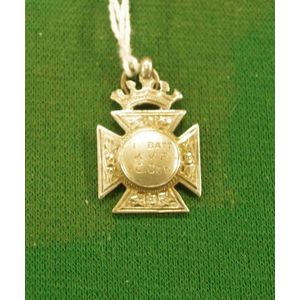 Sterling silver fob medallion for the Brockhill Cup 1st Batt. K.…