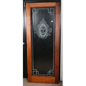 Door panel etched glass showing the Bank of Adelaide logo,…