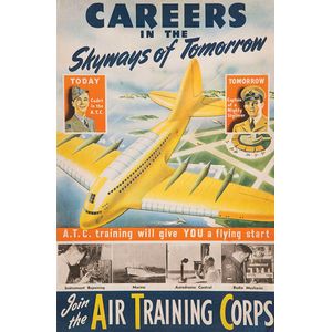 Air Training Corps Careers in the Skyways of Tomorrow, 72.5 x…