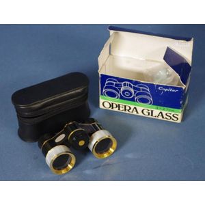 Pair Copitar opera glasses, marked '3X Coated,' in carry case,…