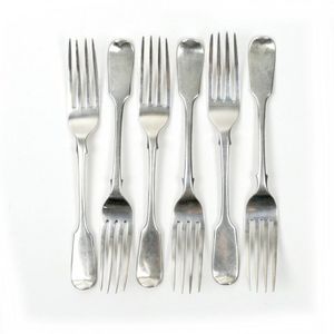 antique silver cake forks