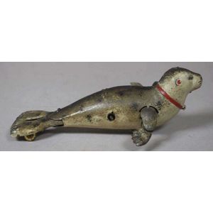Lehmann 'Performing Sea Lion' clockwork toy, circa 1920, with…