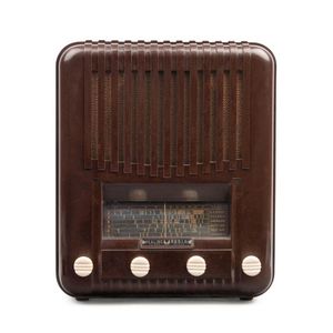 Healing brown Bakelite tombstone mantel radio, model 409, 38 cm…