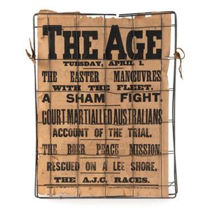 The Boer War - Newspaper Posters 1902: Two (2) fragile but…