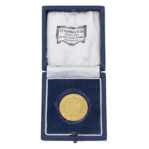 An Adelaide gold pound coin, dated 1852, second type with…