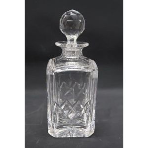 Rectangular Stuart Crystal Decanter with Diamond Cuts - Alcohol ...