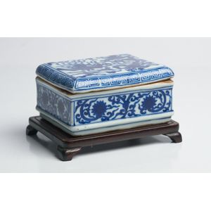 Retailer Chinese Porcelain Covered Box