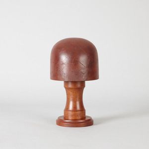 A Victorian hat block and stand, height 27.5 cm, width 15.5 cm,…
