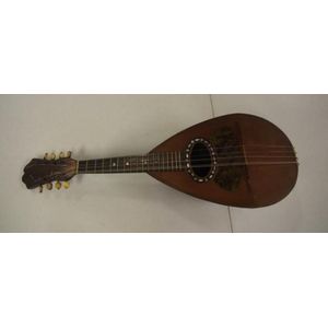 French Michel Masspath mandolin with mother of pearl inlay, 60…