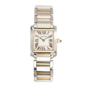 cartier tank francaise two tone