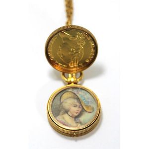 A Victorian 18ct yellow gold miniature & 22ct yellow gold coin…
