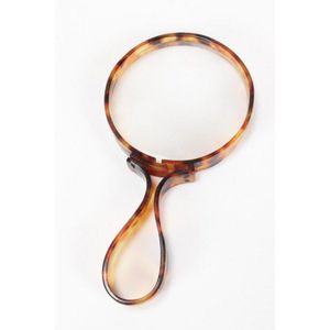 19th century tortoise shell magnifying glass, with shaped…