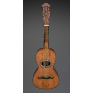 Portuguese guitarra, circa 1870, decorated with mother-of-pearl…