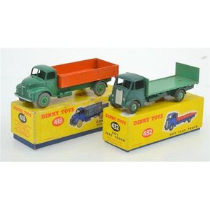 Two Dinky models, including no. 432 Guy flat truck and no. 418…