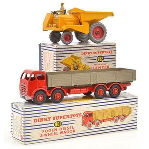 Two Dinky Supertoys models, including no. 962 Muir-Hill Dumper…