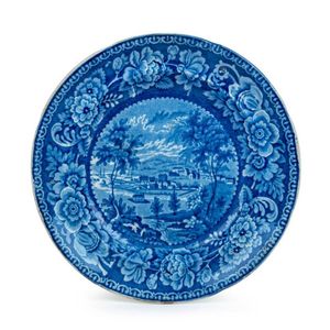 'Hobart Town' circa 1825 Staffordshire earthen ware plate with&hellip;