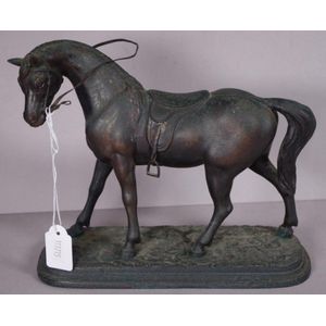 Hot Vintage Horse Statue Spelter Arabian Horse