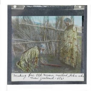 Four boxes of lantern slides, various images including,…