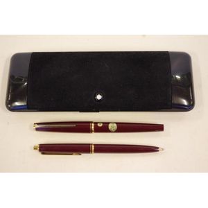 Mont Blanc fountain pen, & retractable pencil, with box,…