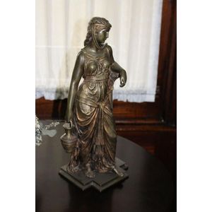 Eutrope Bouret (1833-1906) France antique bronze figure of a…