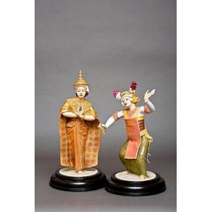 A pair of Royal Worcester models of Siam and Bali, Bali dated&hellip;
