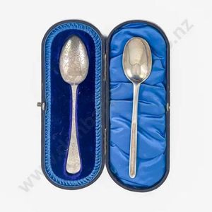 George I sterling silver Rattail pattern marrow spoon, maker&hellip;