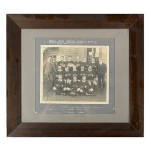 An early rugby league/union photograph, 'Auckland Rugby League…