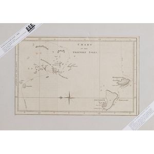 Chart of the Friendly Isles, lithograph. Printed in London 1777.…