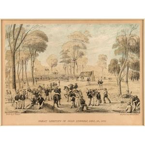 David Tulloch [1829 - 1869], great Meeting of gold Diggers Decr.&hellip;