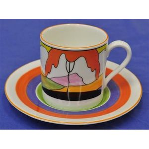 Clarice Cliff (England) cups & saucers/trios - price guide and values
