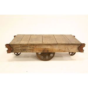 A Railway trolley, with cast iron wheels and fittings. Height&hellip;