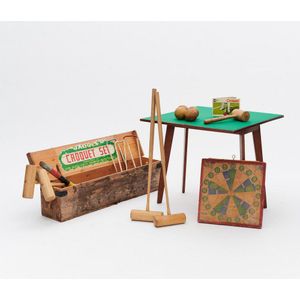A John Jaques Croquet set, Australian dart board and Sydney…