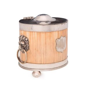 A Victorian ivory and Sheffield plated cigar box, mid 19th…