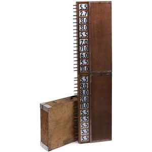 1940s/50s Vintage Bookmaker's Board: Original two-piece…