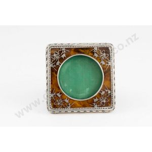 George V sterling silver & tortoiseshell photograph frame…