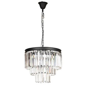 Contemporary two tier ceiling chandelier with hanging shards,…