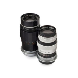 Canon screwmount lenses: Canon 100 mmZ f3.5 black on chrome…
