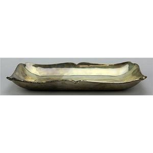 Mexican Silver Rectangular Dish With Folded Edges - Bowls, Comports And 