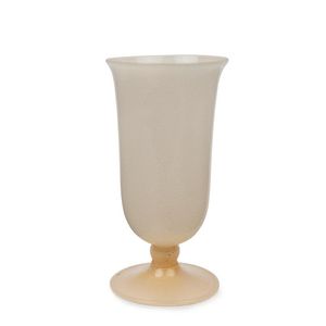 Italian lattimo Murano glass vase in thin opaque white glass…