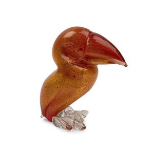 Flavio Poli, 'Toucano' Murano glass statue for Seguso,…