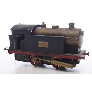 A vintage live steam O gauge 0-4-0 tank with '1094' on…