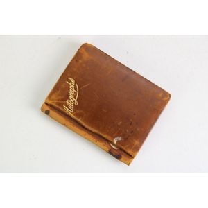 Early Leather-Bound autograph book, notable autographs include…