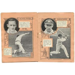 1930-32 cricket cards, noted 'The Magnet Album of Test Match…