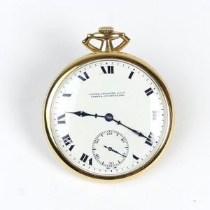 PATEK PHILIPPE, SILVER LOUIS XV STYLE POCKET WATCH 'LOVE OFFERING AN  APPLE