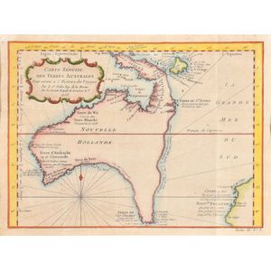 Carte Reduite De Terres Australes; Jacques Nicolas Bellin&hellip;