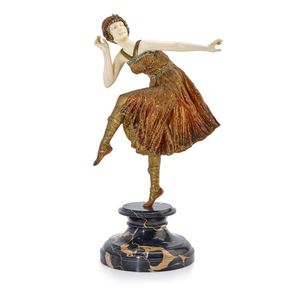 Demetre H. Chiparus, 1886-1947, Echo, circa 1925, bronze and…