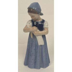 A Royal Copenhagen, Denmark porcelain figure of Mary in a blue&hellip;