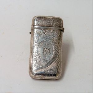 A late 19th century possibly N.Z. silver quality engraved cigar…